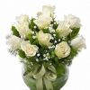 Fanus İçerisinde 11 Beyaz Güller